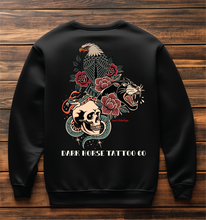 Load image into Gallery viewer, Dark-horse Traditional Tattoo Sweatshirt
